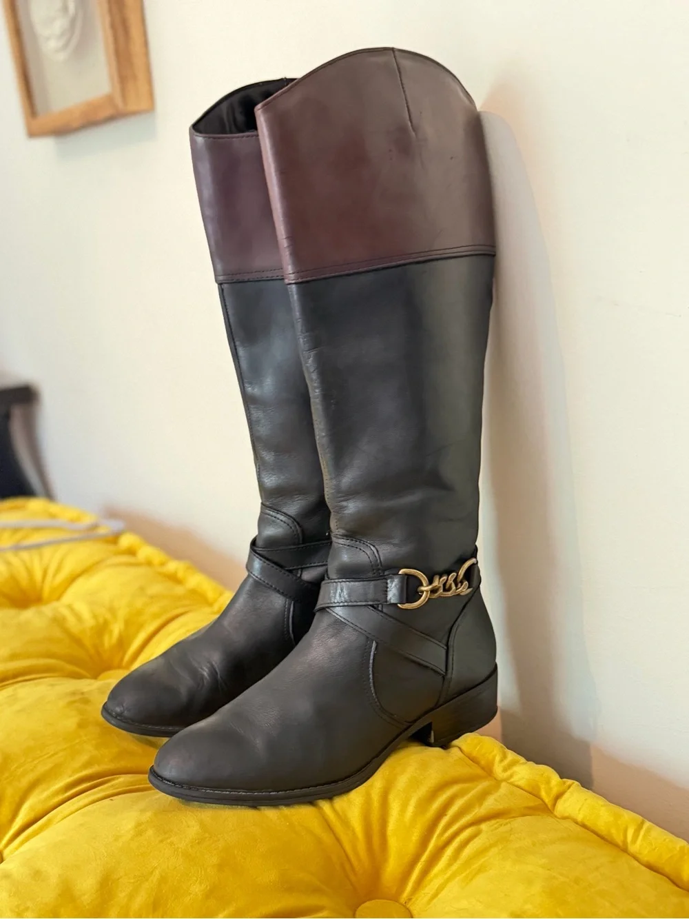 Y2K Vintage Ralph Lauren Menina Riding Boots | Size 8B